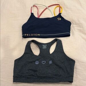 Peloton Dark Blue and Charcoal Sports Bras Large price is total for both